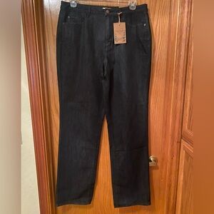 New with Tags - Coldwater Creek Women’s Long Dark Blue Trouser Jeans 16L